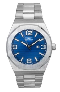 Invicta Huracan Edelstahl Blaues Zifferblatt Quarz 45778 100M Herrenuhr - Picture 1 of 4