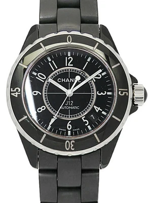Chanel J12 H0684 cerámica negra 38 mm automático para hombre #T323 Foto 1 de 4
