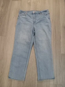 Code Bleu Womens Denim Jeans Stretch Size 14 Straight Distressed High Rise M10 - Picture 1 of 6