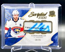  2017-18 Upper Deck The Cup Scripted Sticks Aaron Ekblad /35