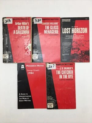 Lot of 5 Monarch Notes - Image 1 of 4