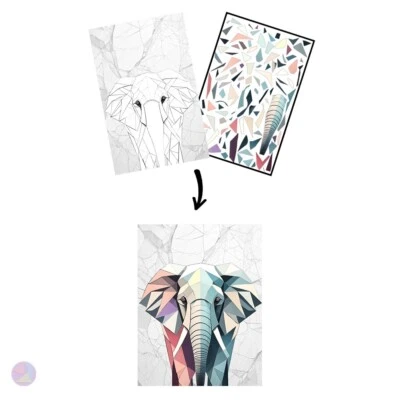 112 Pieces Elephant  Jigsaw Puzzle Poster - Fun for All Ages, Gift Idea - Image 1 of 4