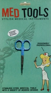 3.5" Straight Cuticle Scissors - Stainless Steel w/ Fun Designs - Mod Med Tools - Picture 1 of 6