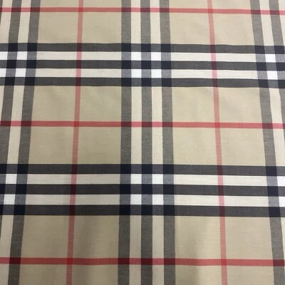 Burberry Beige Fabric 50% Polyester 50% Cotton 147cm Width - sold by the metre - Image 1 of 3