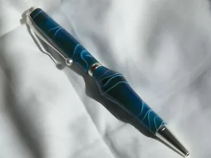 Hand Turned Multi Color Acrylic Pen - Picture 1 of 2