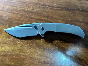 CKF Custom Knife Factory Satori 2.0 titanium Integral Peter Rassenti M390 steel - Picture 1 of 9