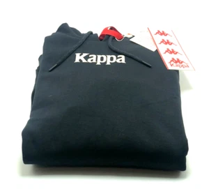 *NEW* UNISEX KAPPA CLASSIC LOGO AVO PULLOVER HOODIE BLACK (38168MW A7K) - Picture 1 of 2