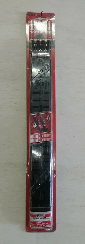 Rally's Euro Twin Wipers BLACK 18" Windshield Wiper Blades - Image 1 of 1