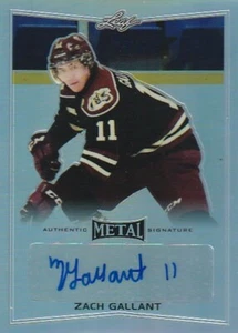2015-16 Leaf Metal Zach Gallant Peterborough Petes Autograph Auto Card - Picture 1 of 1