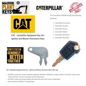 CAT - Caterpillar Equipment Key Set - Ignition and Disconnect Master Plant Keys - Picture 1 of 1