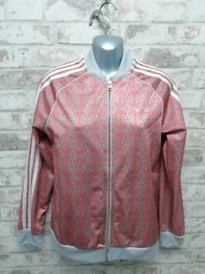 Adidas Young Girl Zip Jumper Age 13-14. P2P 18.5 In. Lenght 24.5 In - Picture 1 of 11