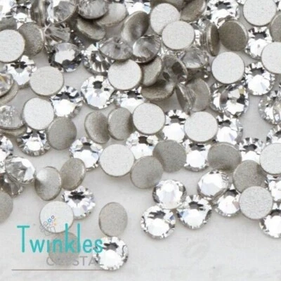 Swarovski 2.2mm FlatBack Crystal Nail Art Decoration Rhinestone #2058-SS7-Clear - Image 1 of 3
