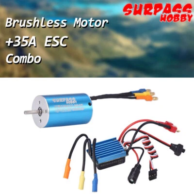 Surpass Hobby 2845 3930KV Brushless Motor mit 35A ESC Combo für 1/16 1/18 RC Car - Bild 1 von 4