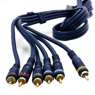 12Feet 3 RCA Male to 3 RCA Male Cable Audio / Video Extension Cable E119932 - Image 1 of 4
