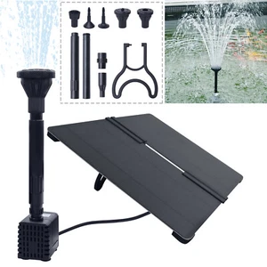 20W Springbrunnen Solar Pump Teichpumpe Gartenteich Wasserspiel Brunnen Fontäne - Bild 1 von 14