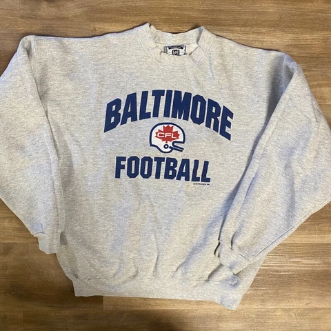 BALTIMORE STALLIONS VINTAGE 1994 CFL CANADIAN FOOTBALL LEAGUE SWEATSHIRT LARGE Cover
