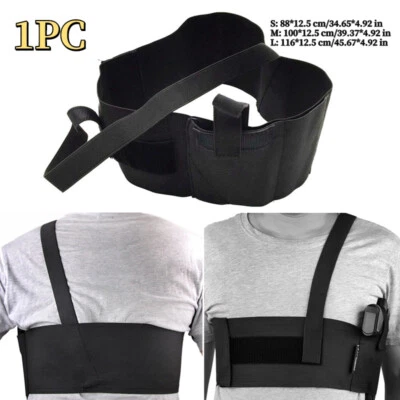 Tactical Pistol Holster Concealed Waist Chest Band Hunting Girdle Adjustable - Image 1 of 4