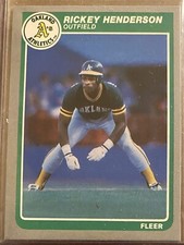 Rickey Henderson 1985 Fleer #425