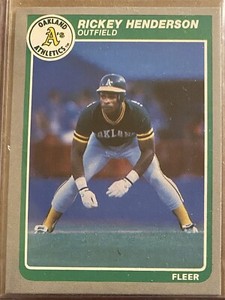 Rickey Henderson 1985 Fleer #425