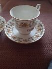 Golden Wedding Vintage Royal Stafford Bone China 2 X Cup And Saucer
