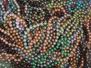 8MM South Sea Shell Pearl Necklace NEW in Small Gift Bag (Your Choice $9.97) #2 - Picture 1 of 9