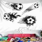 Black And White Football 3D Wall Hang Cloth Tapestry Fabric Decorations Decor
