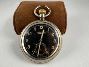 1930s Buren Grand Prix Pocket Watch Timepiece Antique Steel Military German - Picture 1 of 21