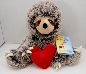 Warm Pals Microwavable Sloth Plush With Heart Heat Or Cool NWT - Picture 1 of 4