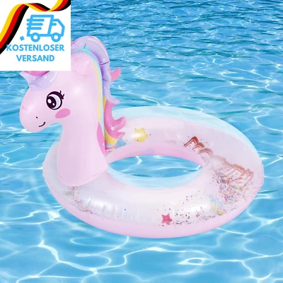 Moko Aufblasbarer Schwimmring, Dicke PVC Schwimmreifen Tierform Cartoon Wassersp