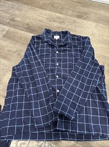 SET PIGIAMA UOMO GOODFELLOW COTONE TESSUTO 2 PEZZI colore blu navy/bianco STRIPE 5XB - Foto 1 di 4