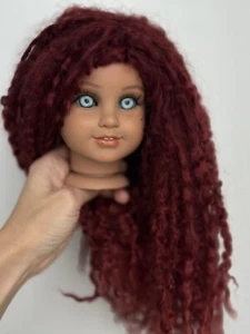 Handmade Mohair Wig for American Girl Doll – 100% Natural Teeswater 10-11” - Picture 1 of 21