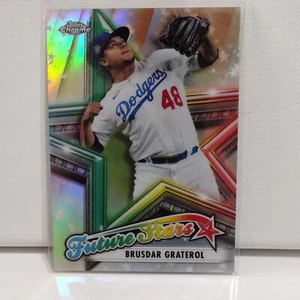 2021 Topps Chrome Brusdar Graterol #FS-6 Future Stars Refractor LA Dodgers - Picture 1 of 2