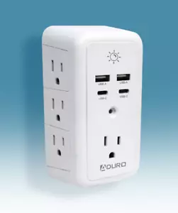 ADURO SURGE GLOW MULTI CHARGING STATION SRG-70-4USB-08 - WHITE - Scratch & Dent - Picture 1 of 6