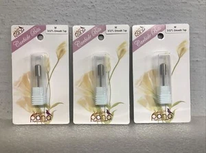 Pana Silber zylindrisch rund Hartmetall Bit 3/32 Elektro Nagel Bohrer Menge 3 Neu - Bild 1 von 4