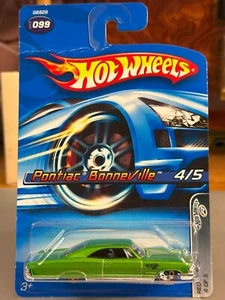 2005 Hot Wheels #099 Red Lines '65 Pontiac Bonneville Lowrider Green - New - Picture 1 of 3