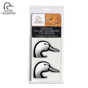 Ducks Unlimited 2 Pack Silver 3-D Decals - Car Truck Auto - Imagen 1 de 1