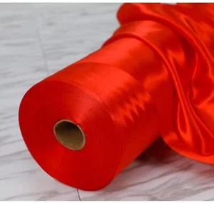 22 Yards 10" Red Satin Ribbon DIY Wedding Grand Opening Chair Sashes Bows - Picture 1 of 7