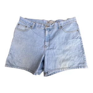 Vtg. Faded Glory Women's Sz 16 Denim High Rise Jean Shorts Jorts 100% Cotton USA - Picture 1 of 10