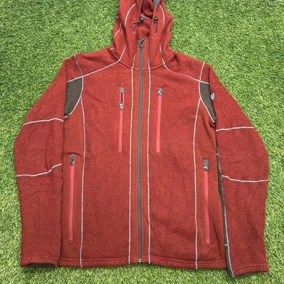 Kuhl Interceptr Fleece Hoodie Mens Small S Red Full Zip Outdoor Hiking - Image 1 of 4
