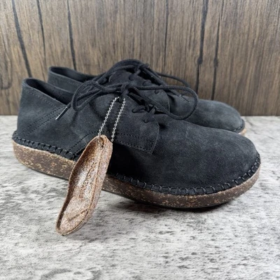 Birkenstock Gary Black Suede Leather Lace-Up Derby Shoes Women's Size 36 US 5 - Image 1 of 4