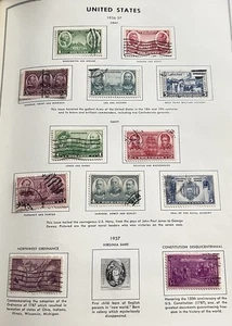 B167 U.S 1936-37 Army Vintage Stamps - Picture 1 of 4