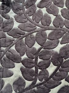 Kravet Velvet Leaf Espresso  Italy Designer Fabric Remnant 24"x24" - Picture 1 of 4