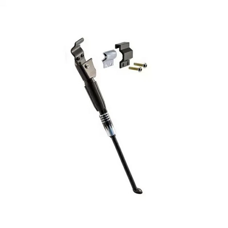 cavalletto laterale attacco al carro posteriore per biammortizzate 24-28 argento - Immagine 1 di 1