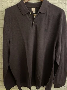 Nuevo con etiquetas Nuevo Polo Brooks Brothers Hombres Ajuste Original Piqué MANGA LARGA Púrpura Para Hombres XXL - Imagen 1 de 6