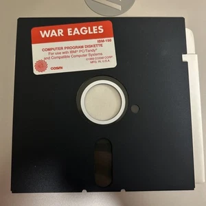 WAR EAGLES IBM-198 COMPUTER PROGRAM DISKETTE, 5.25-inch Floppy Disk - Afbeelding 1 van 7
