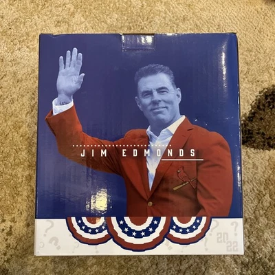 St Louis Cardinals Mystery Hall of Fame Car Parade Bobblehead, SGA Jim Edmonds Foto 1 de 2