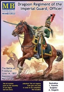 Masterbox 32023 Scala 1:32 Reggimento Dragoni Ufficiale Guardia Imperiale - Foto 1 di 1