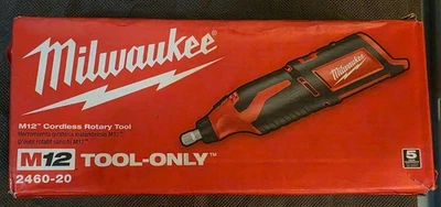 Milwaukee 2460-20 M12 12V Rotary tool TOOL ONLY 6 speed settings 1/8 Collet - Image 1 of 4