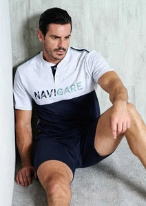 Pigiama uomo a manica corta in cotone Navigare 141821 - Imagen 1 de 2