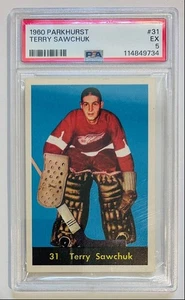 1960-61 PARKHURST TERRY SAWCHUK DETROIT RED WINGS #31 - Picture 1 of 2